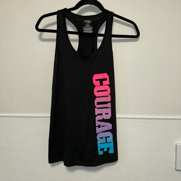 Women's Danskin Now Tank Top Size S Black (4-6) workout COURAGE athletic - Picture 6 of 6